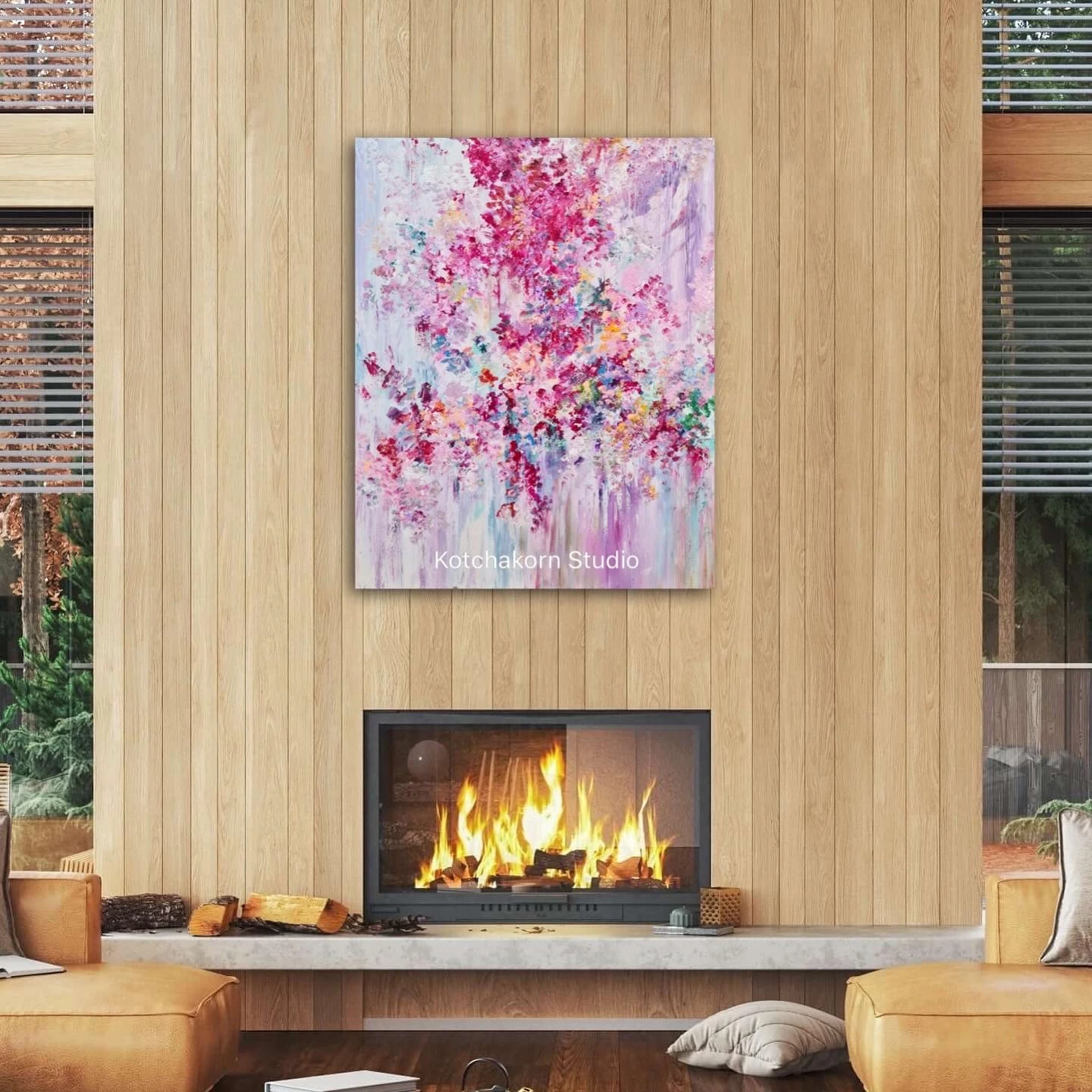 Burst of Peonies (100x80cm)
