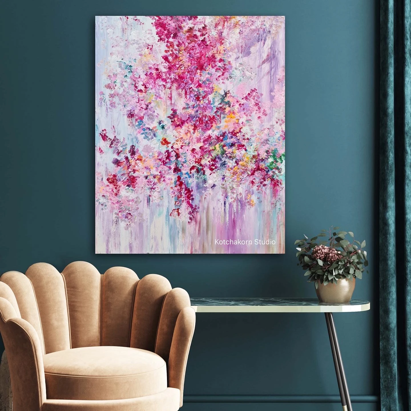 Burst of Peonies (100x80cm)