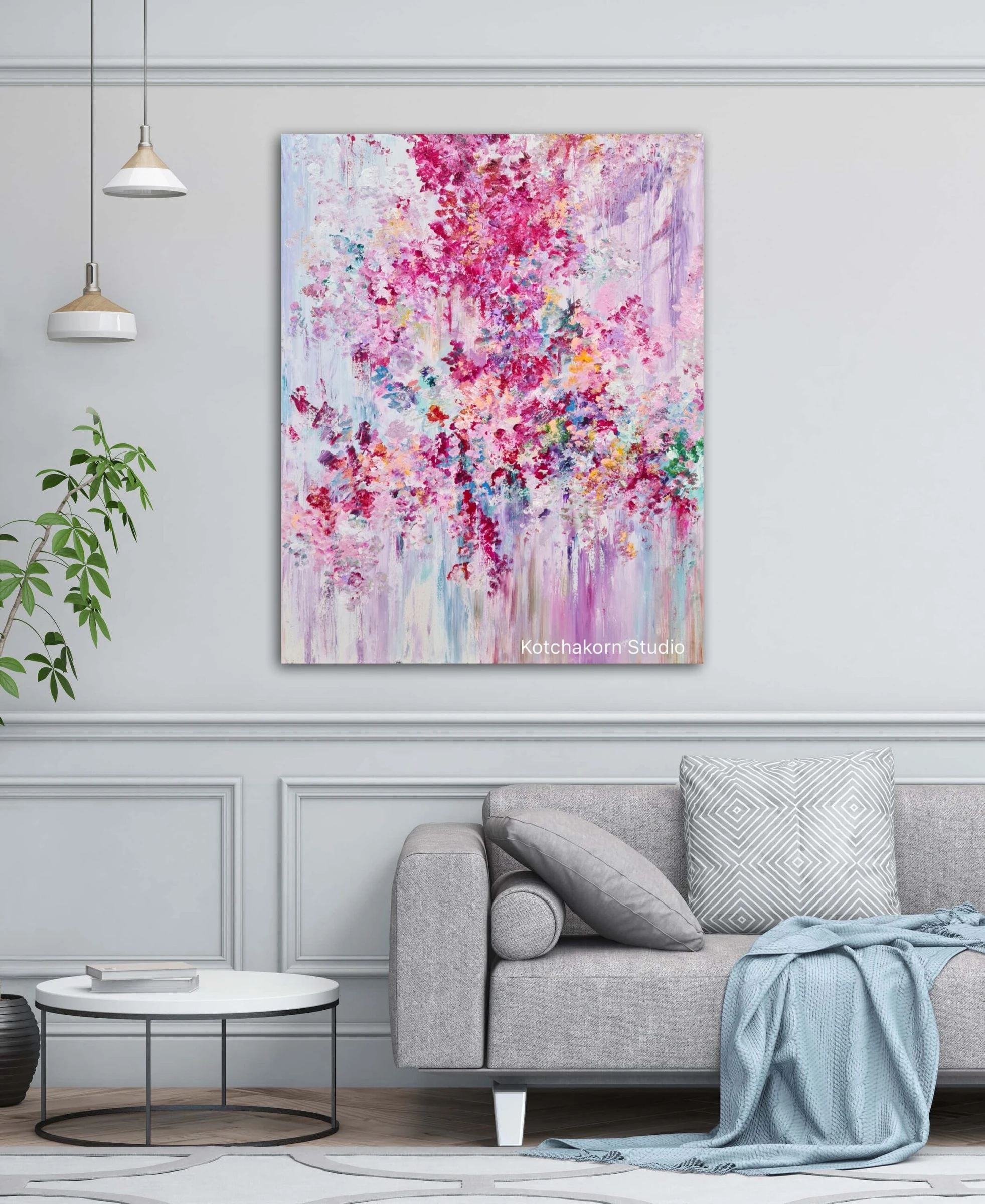 Burst of Peonies (100x80cm)