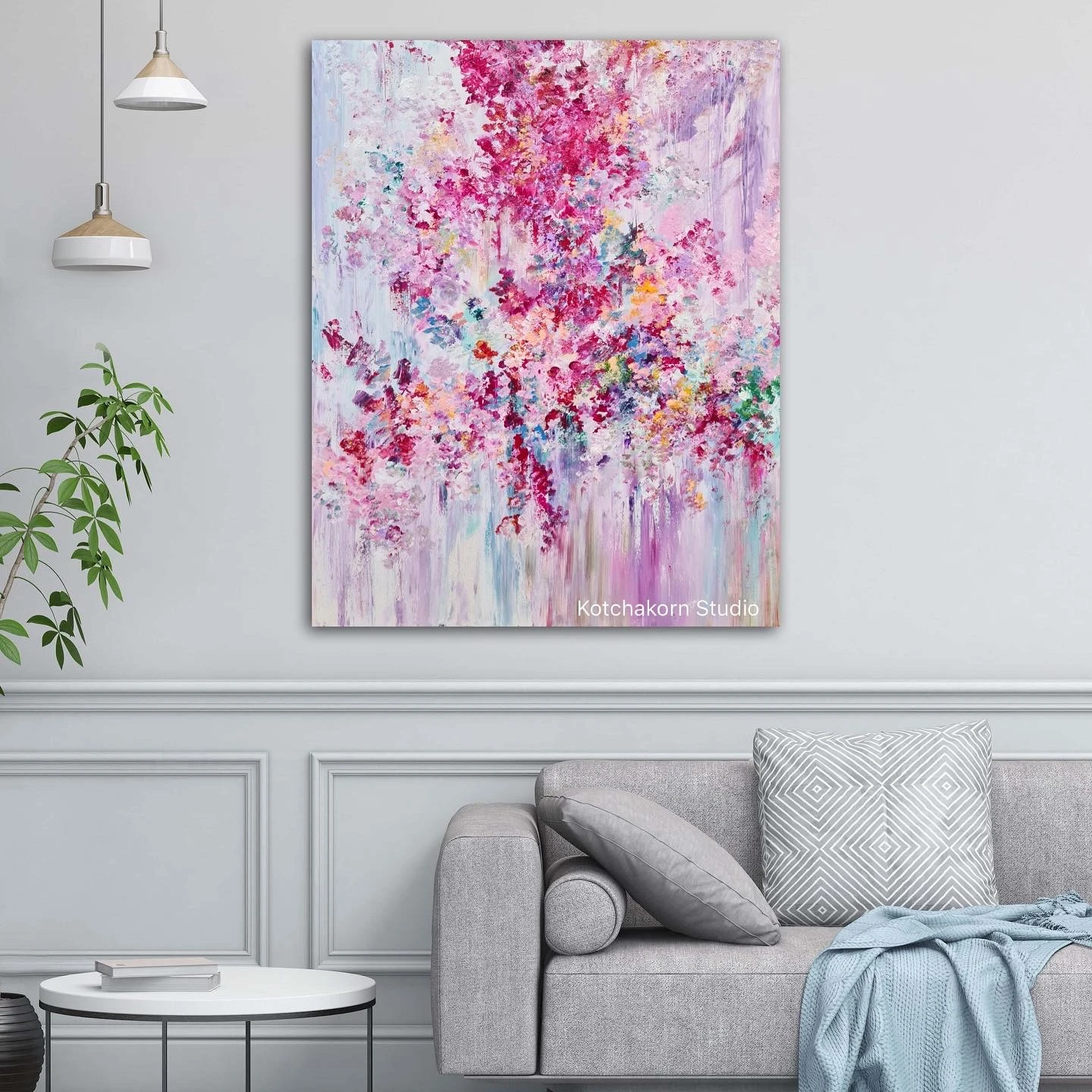 Burst of Peonies (100x80cm)