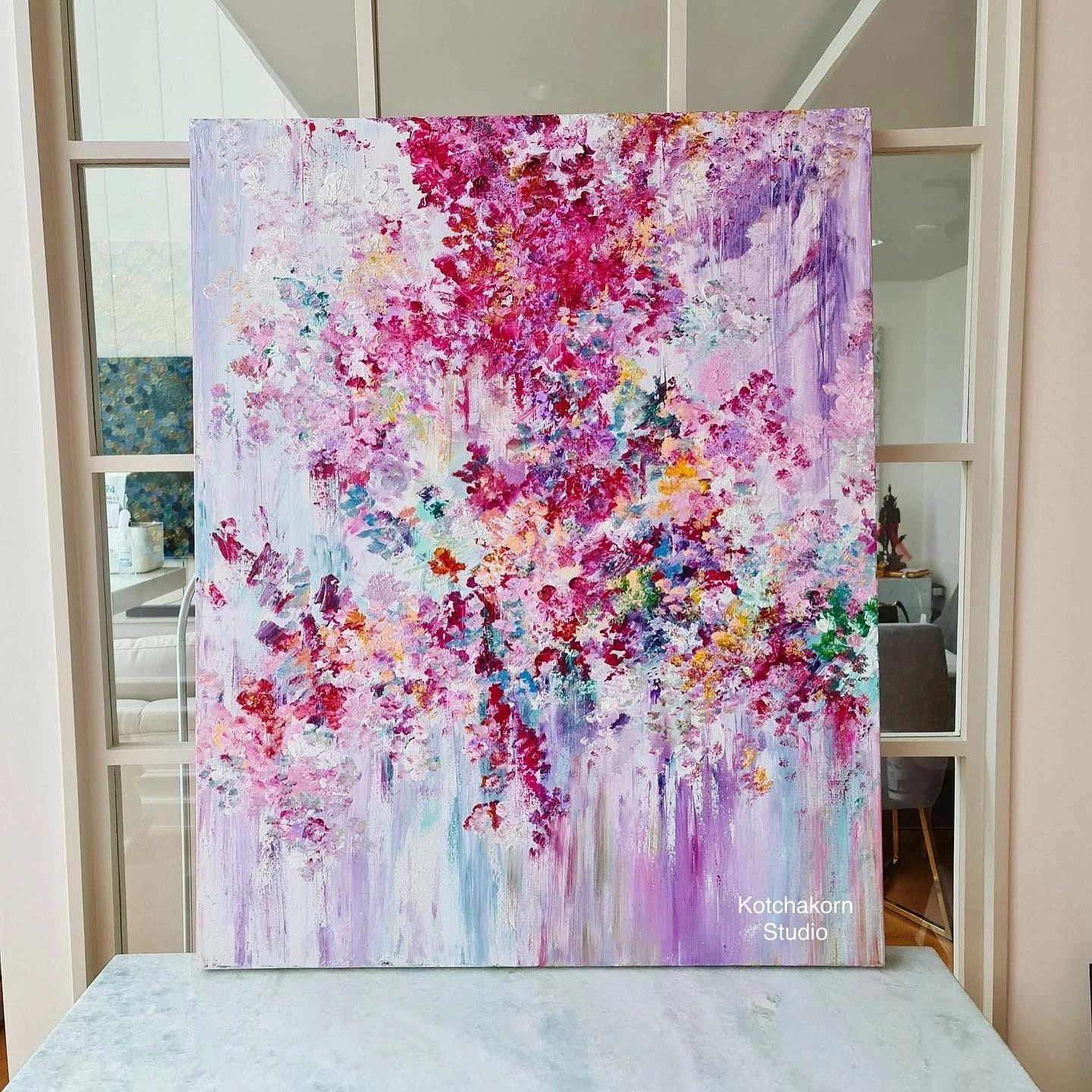 Burst of Peonies (100x80cm)