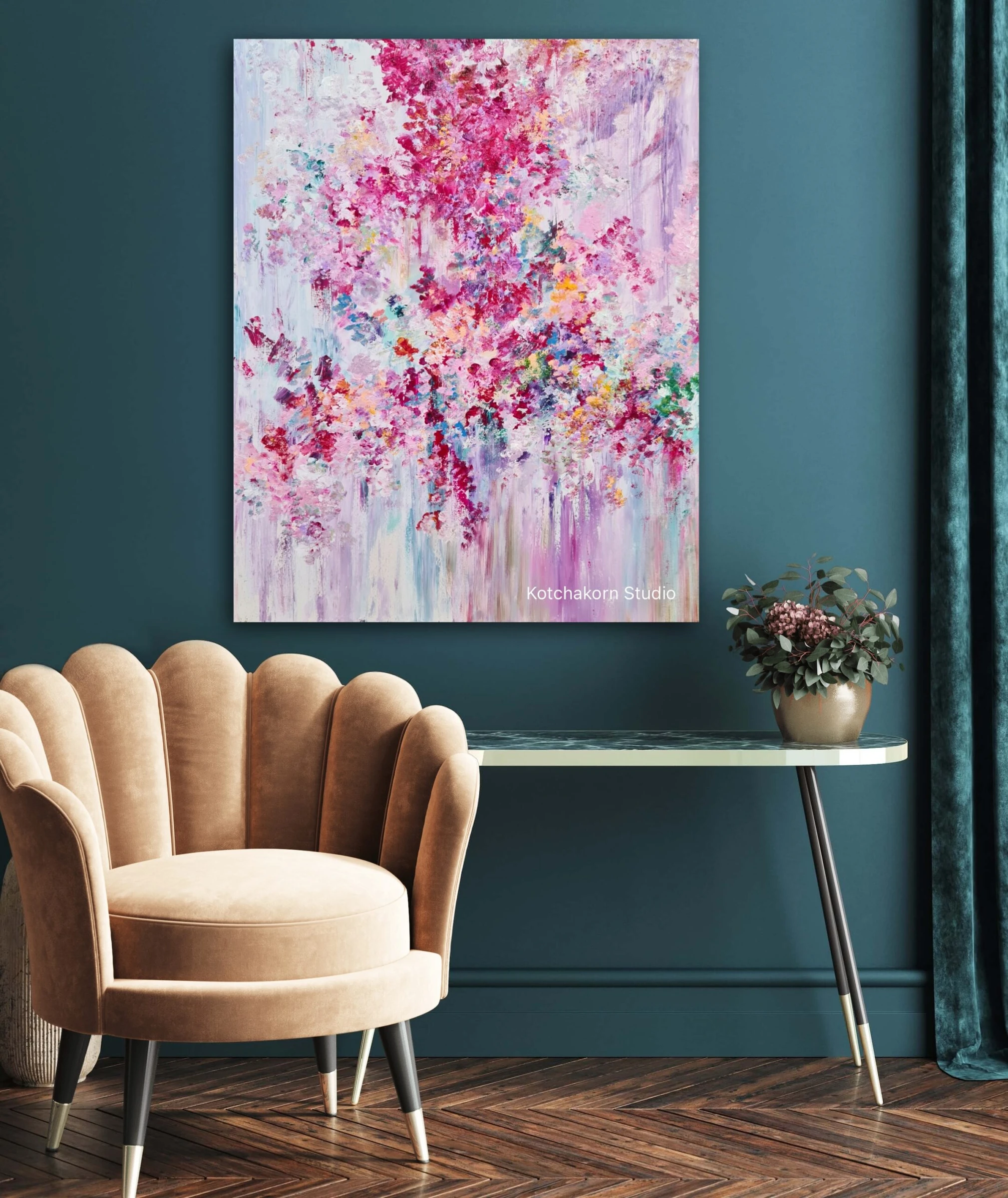 Burst of Peonies (100x80cm)