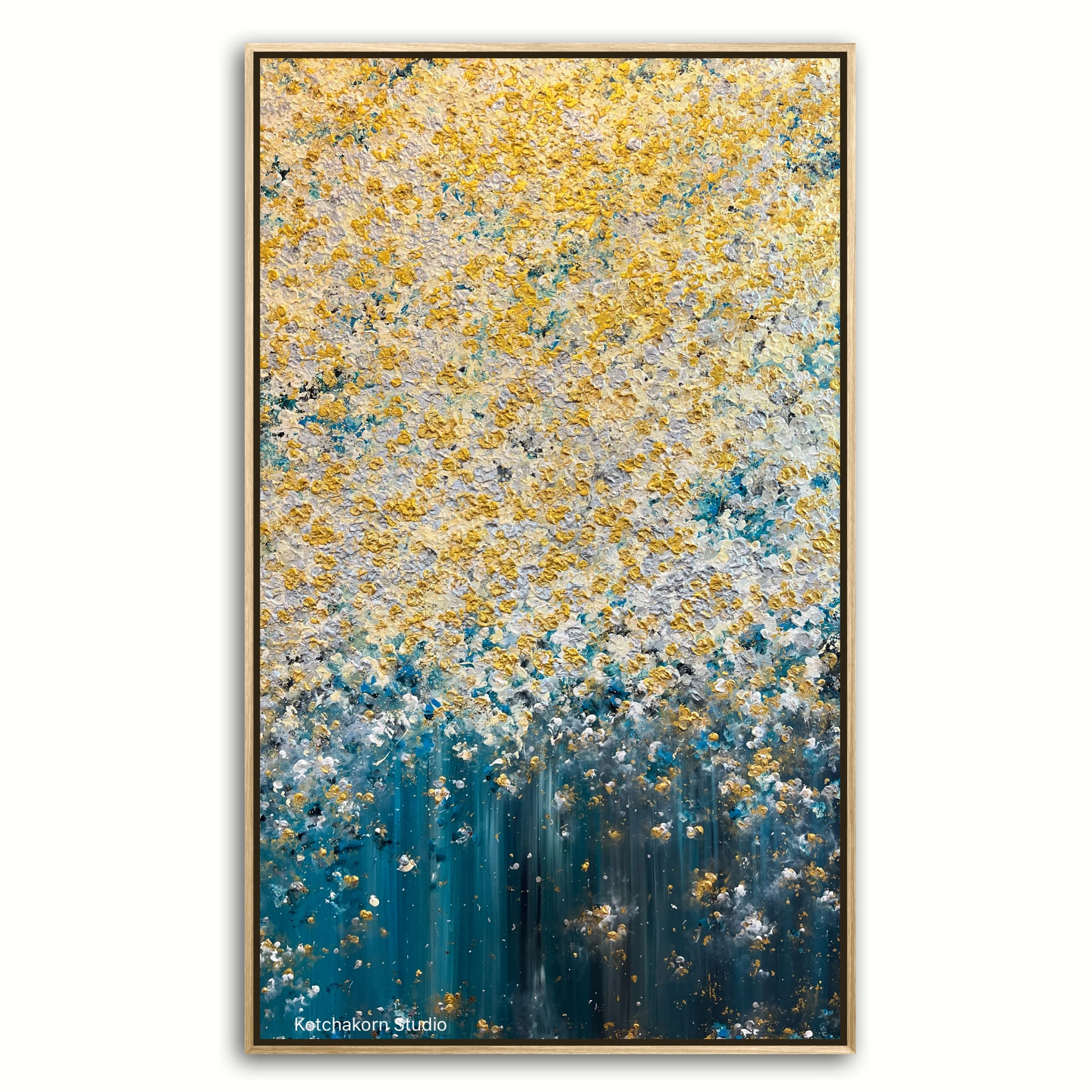 Golden Waterfall of the Gentle Giant (200x120cm)