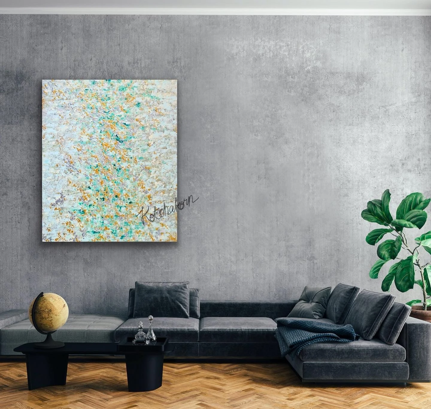 Forest Rising Stars (120x100cm)