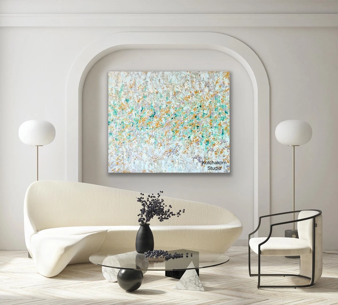 Forest Rising Stars (120x100cm)