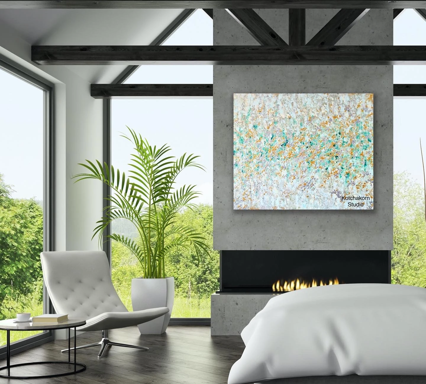 Forest Rising Stars (120x100cm)