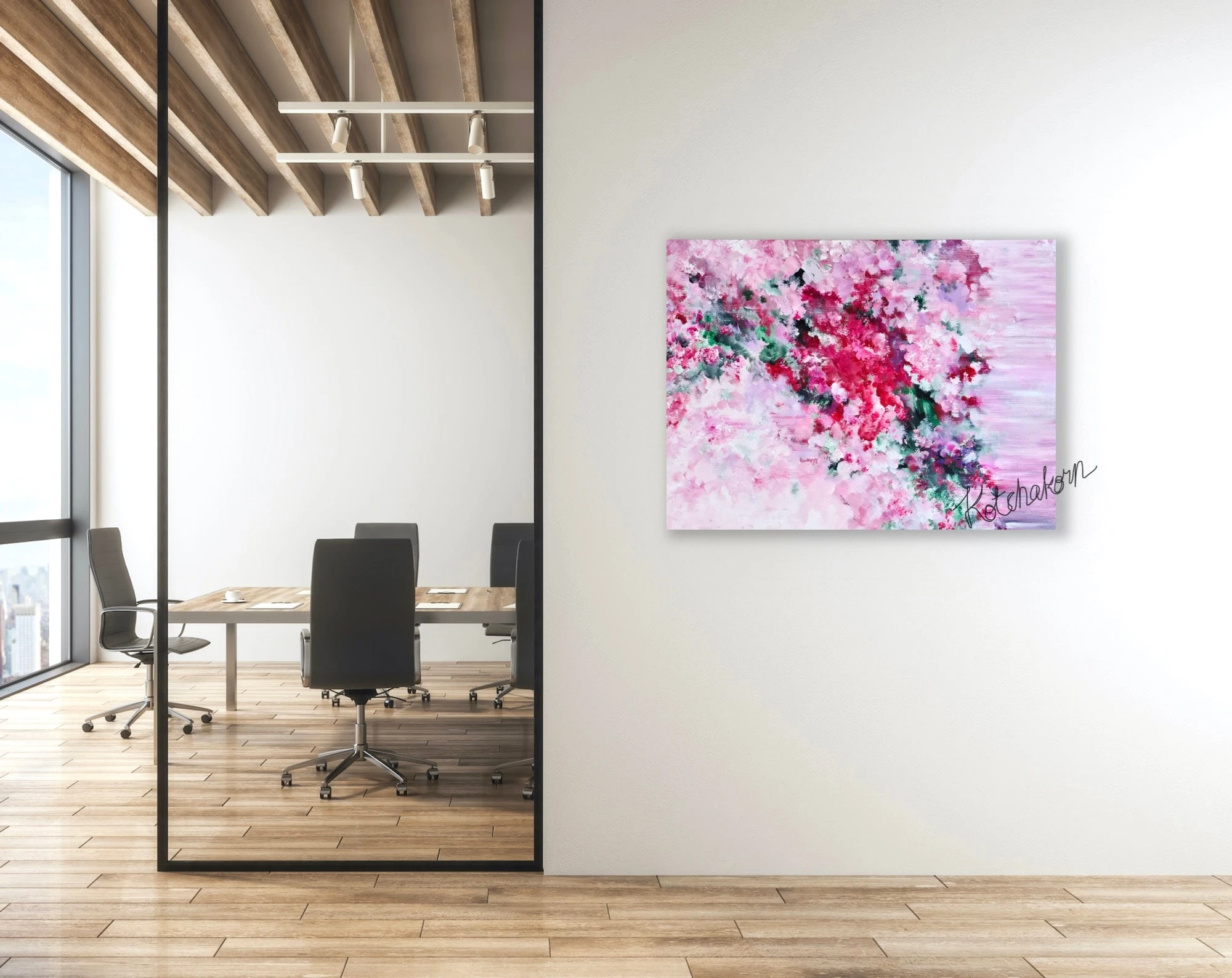 A Dance in the Peony’s Garden II (80x60cm)