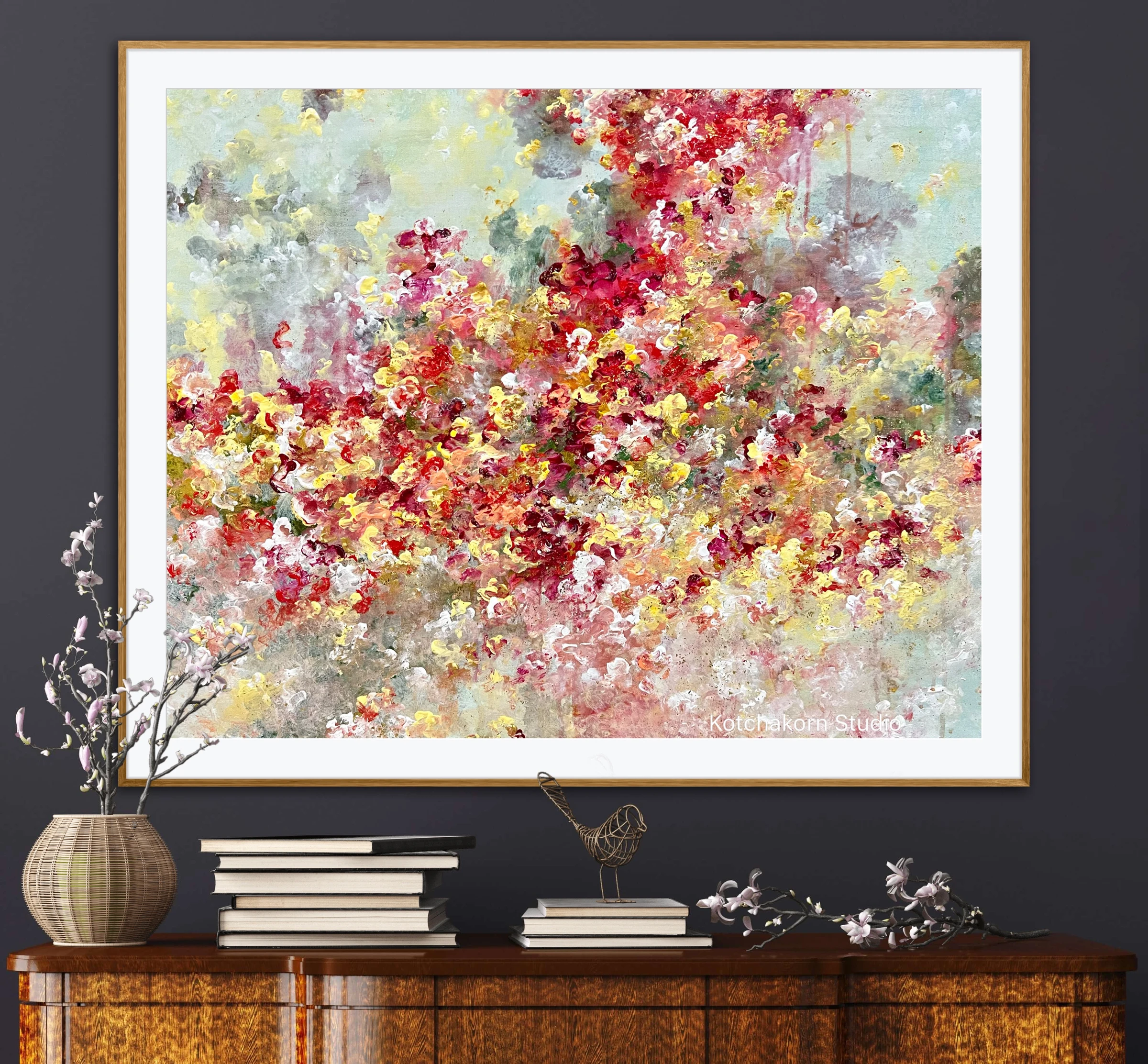 Symphony of Spring: The Overflow (100x80cm)