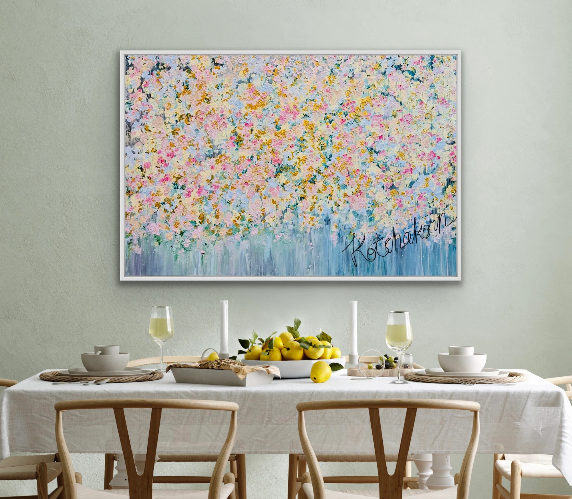 Sunrise Over Spring Garden (150x100cm)
