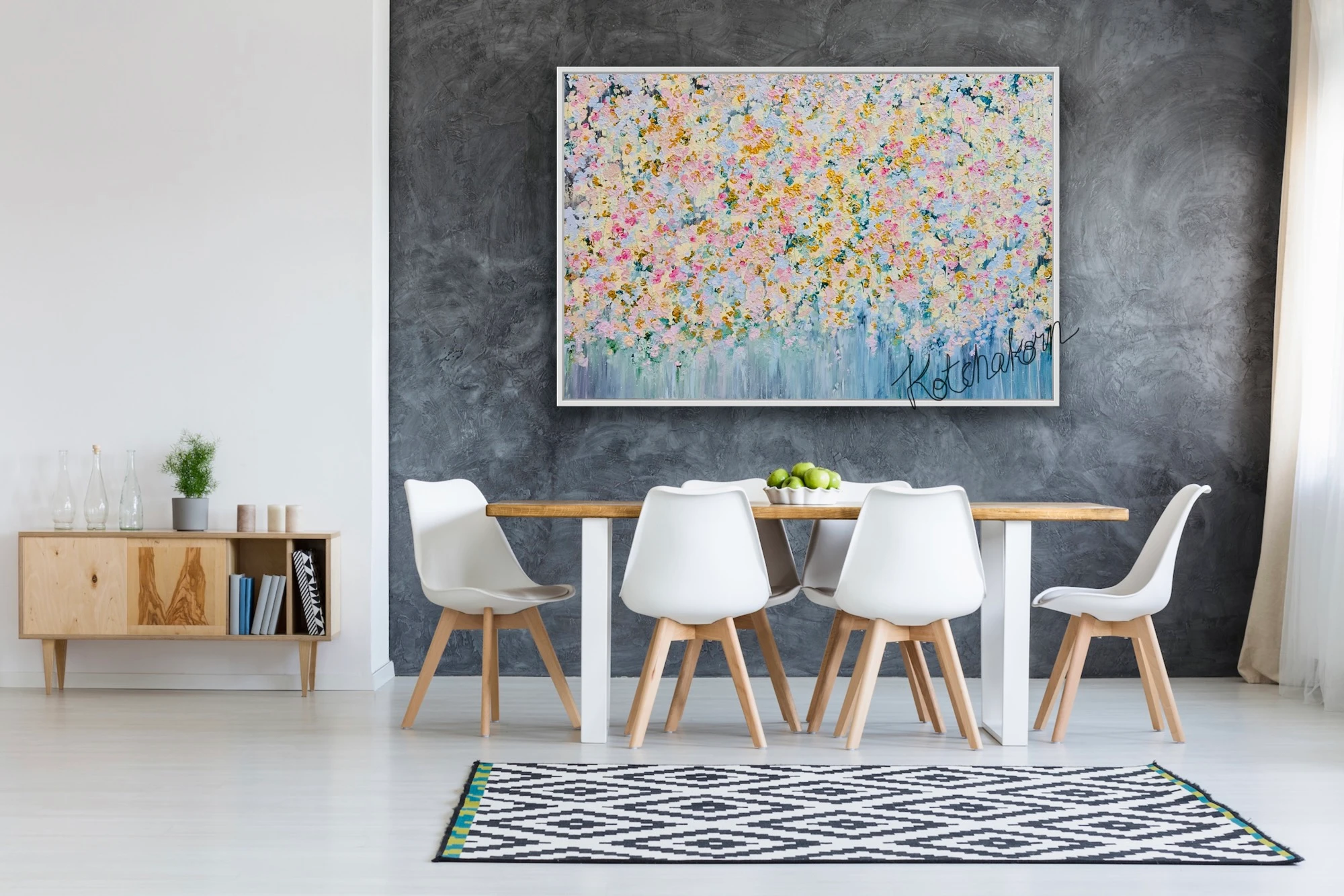 Sunrise Over Spring Garden (150x100cm)