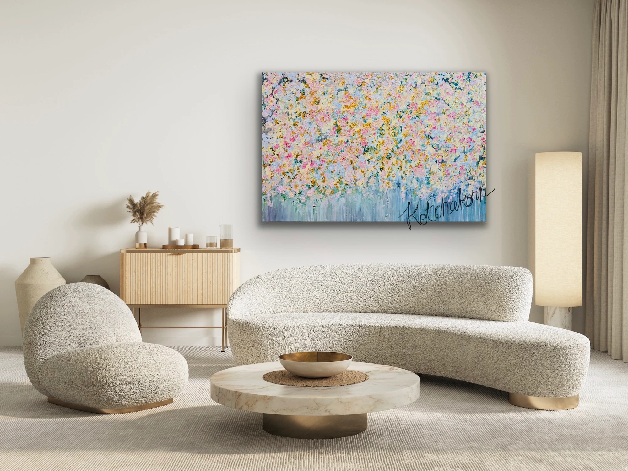 Sunrise Over Spring Garden (150x100cm)