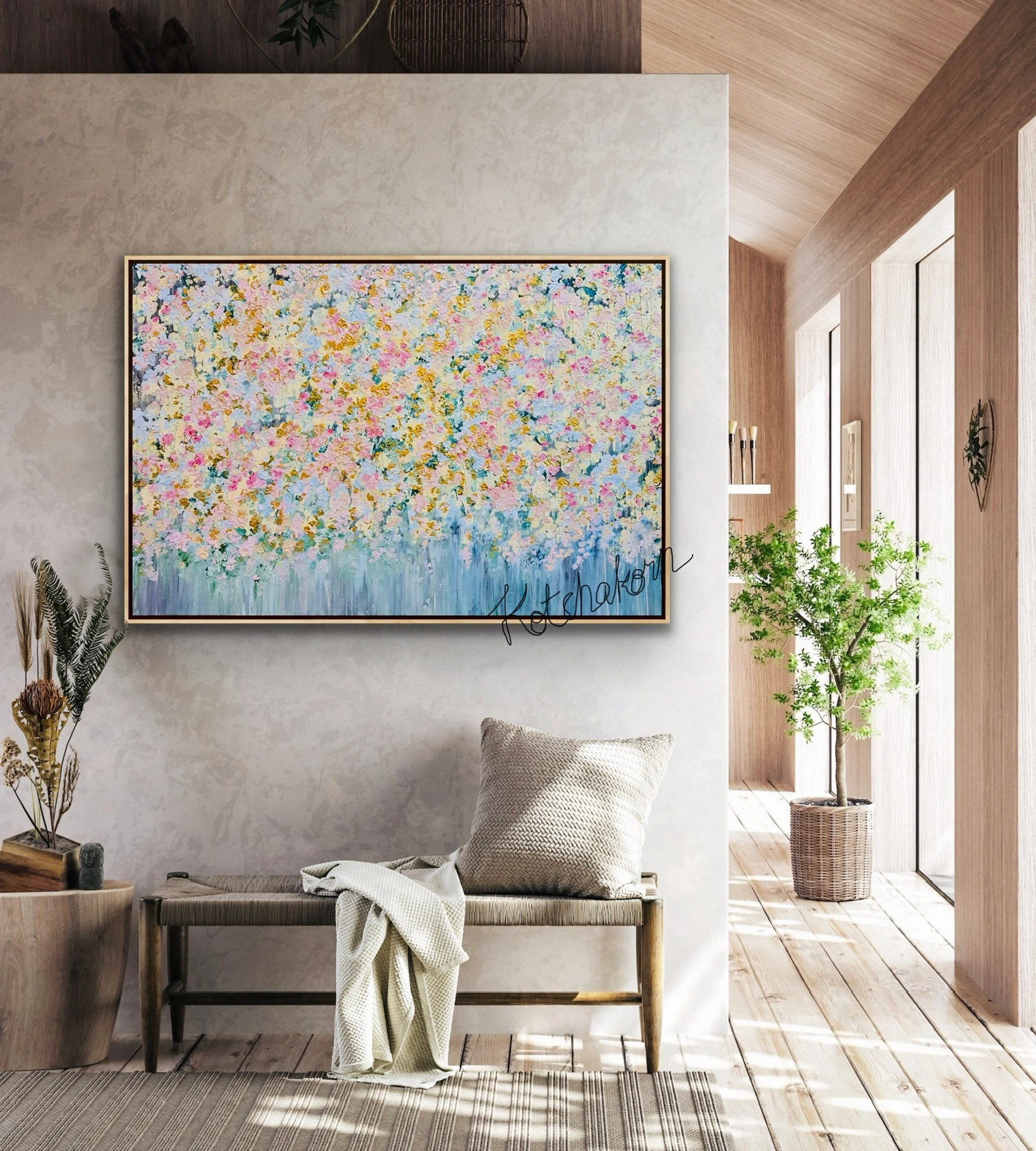 Sunrise Over Spring Garden (150x100cm)