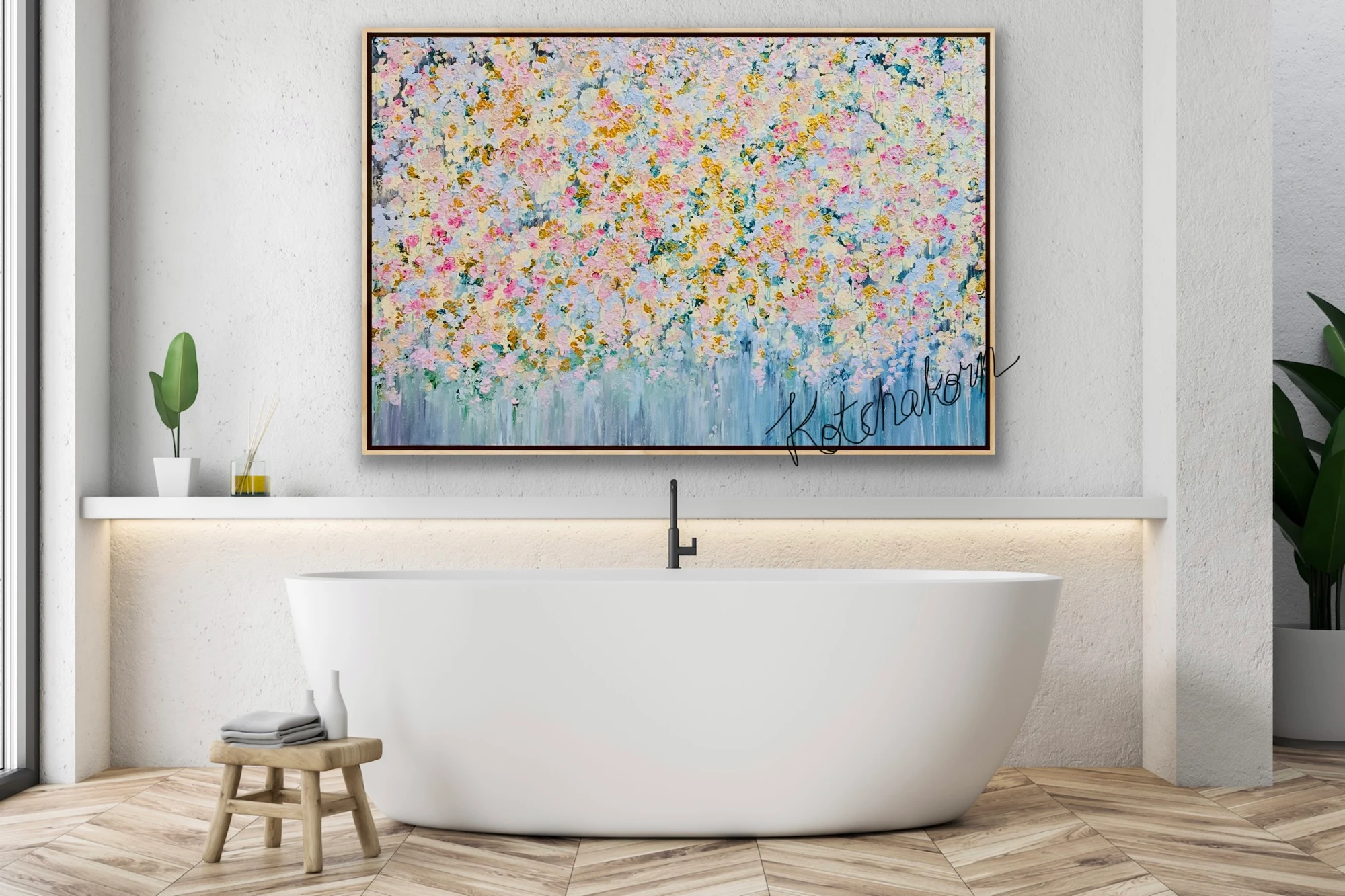 Sunrise Over Spring Garden (150x100cm)