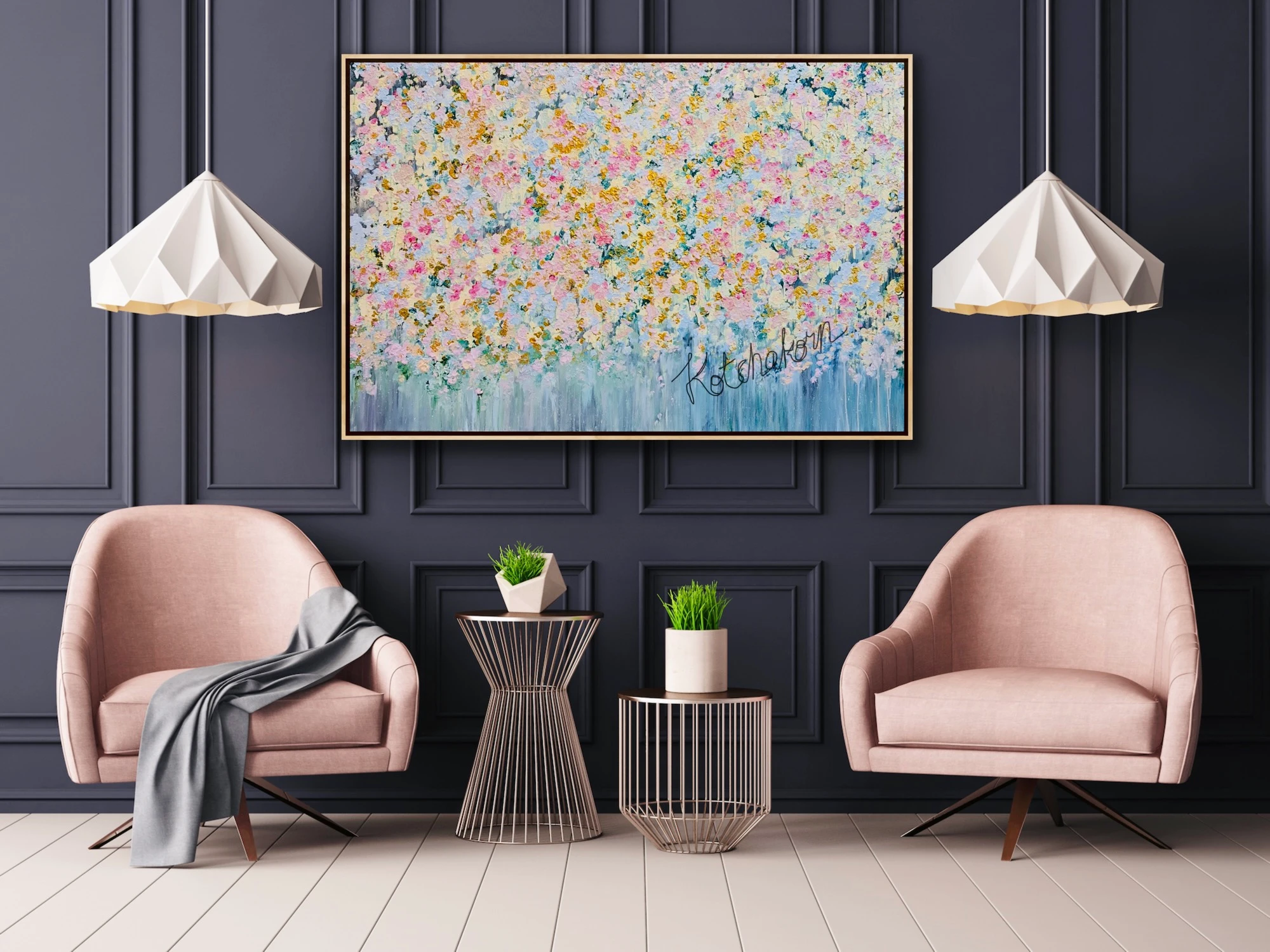 Sunrise Over Spring Garden (150x100cm)