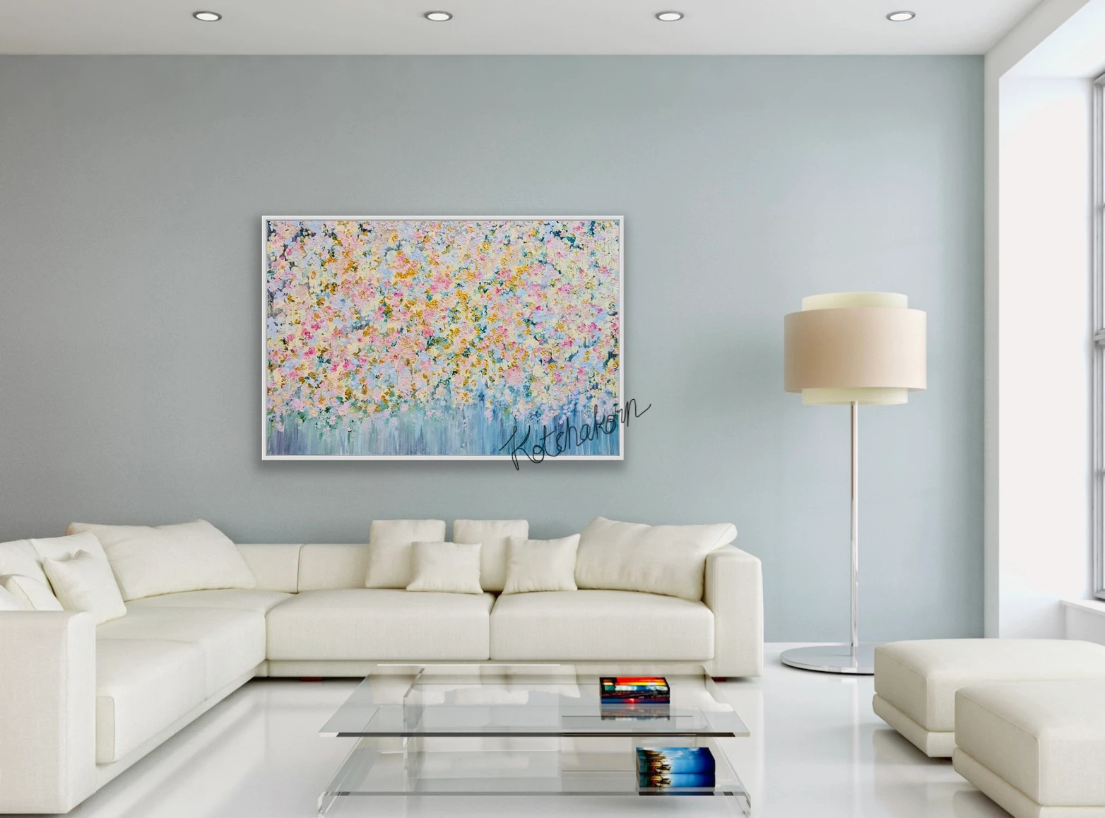 Sunrise Over Spring Garden (150x100cm)