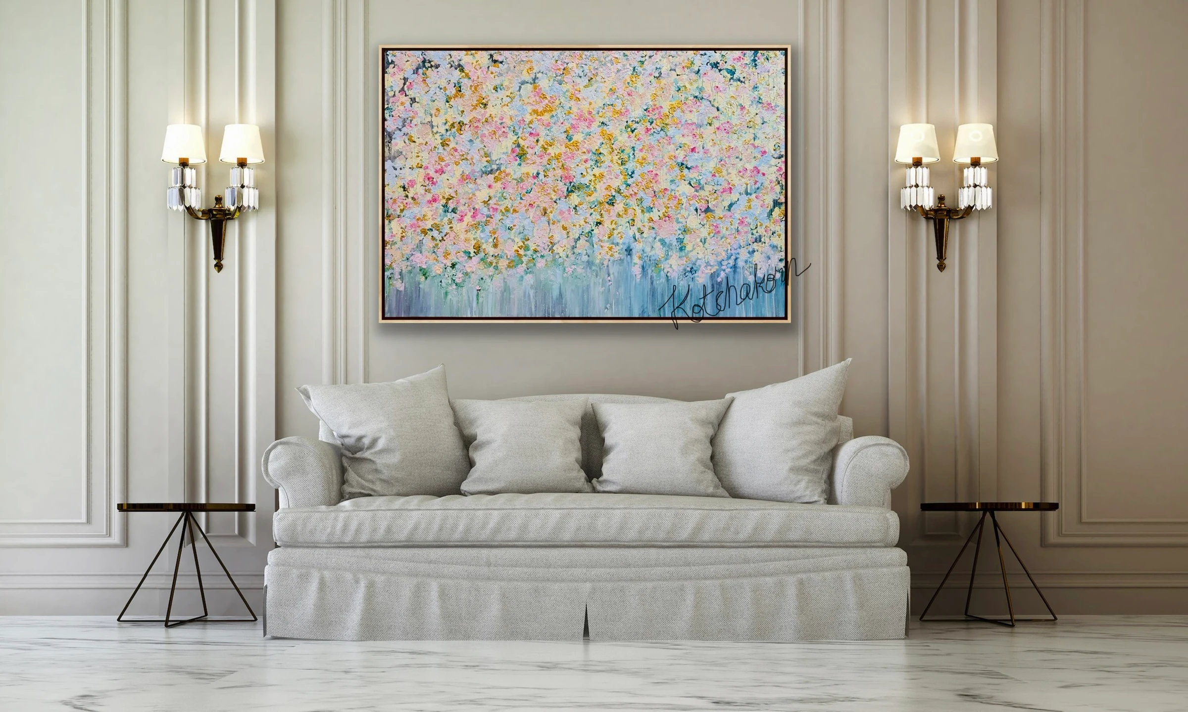 Sunrise Over Spring Garden (150x100cm)