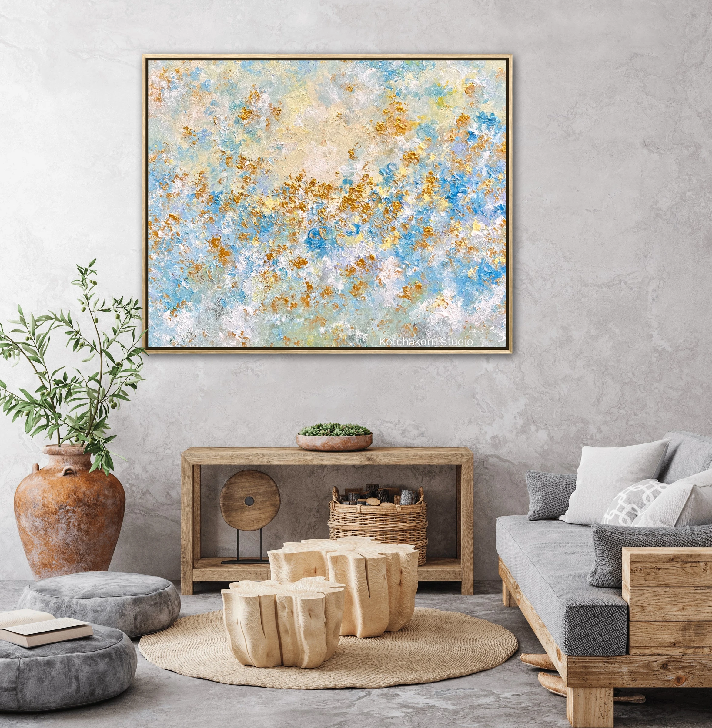 The Flow of Happiness (100x80cm)