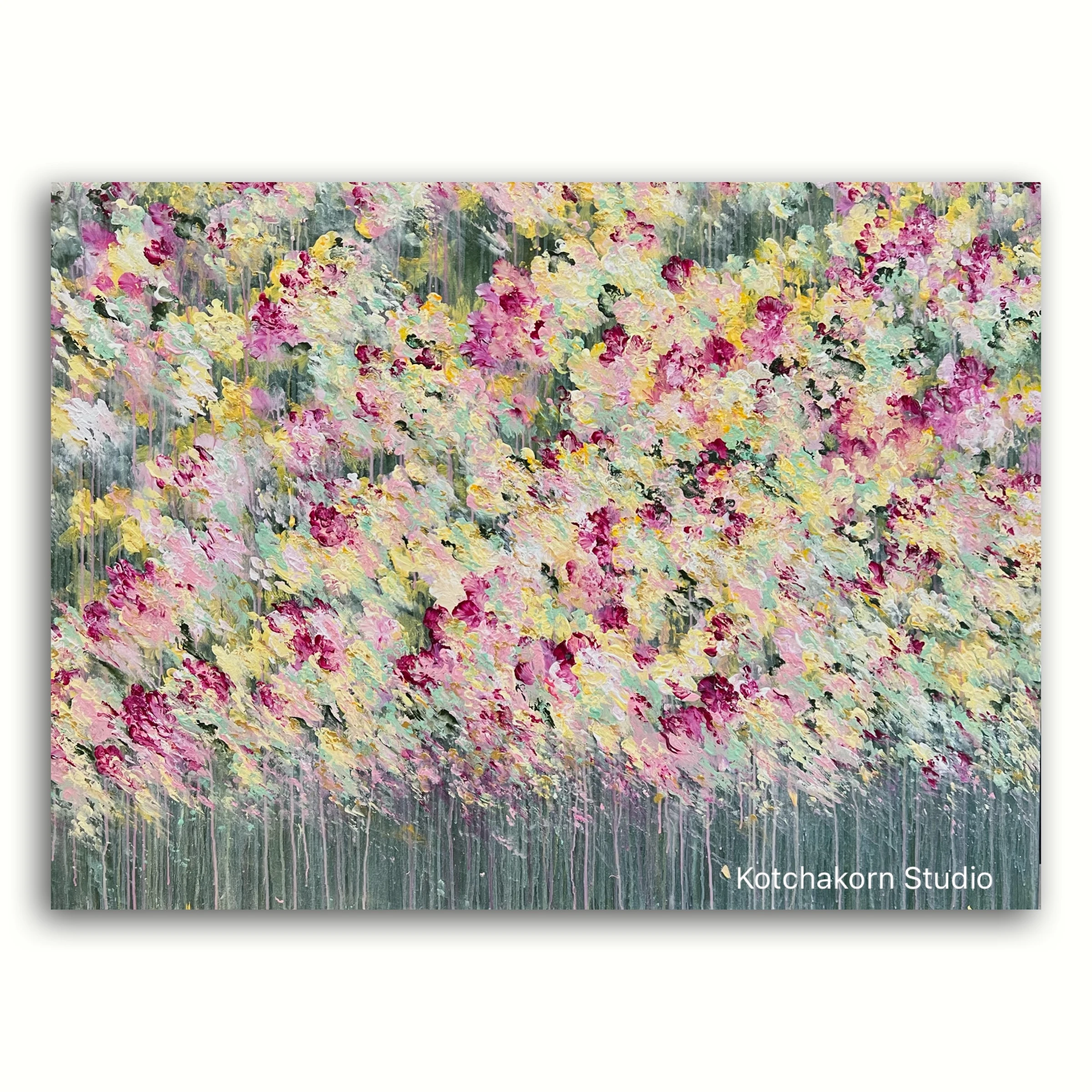 Magical Garden of Lotus (135x100cm)