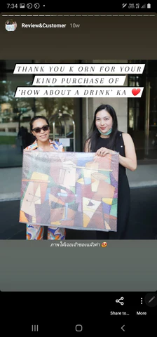 K. Orn's home with artwork