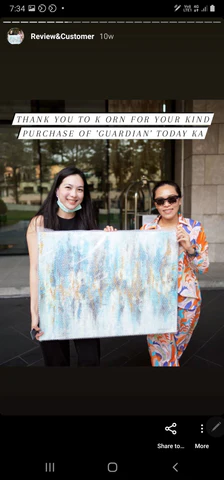 K. Orn's home with artwork