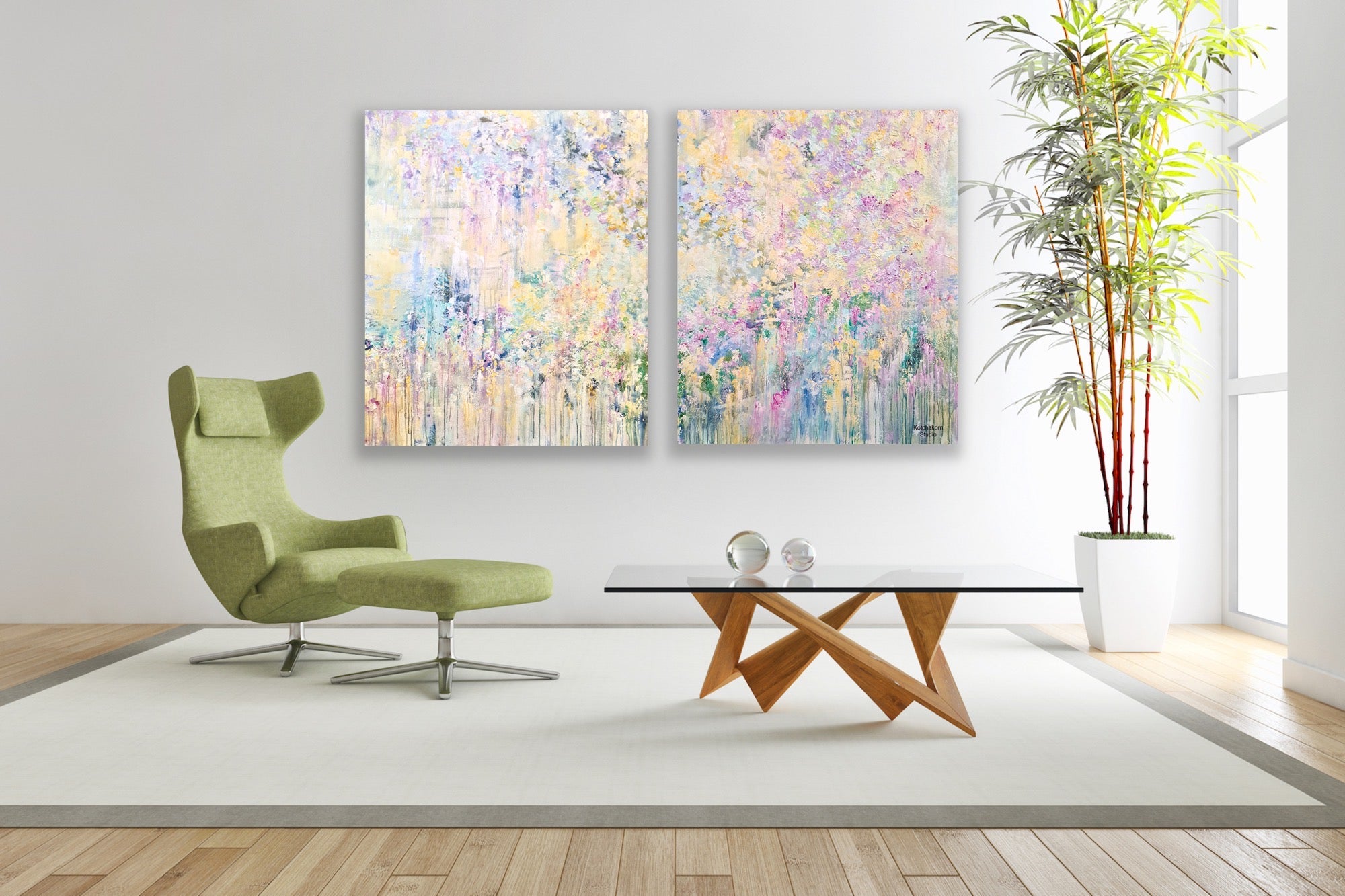 Harmonious Blossom (200x120cm)