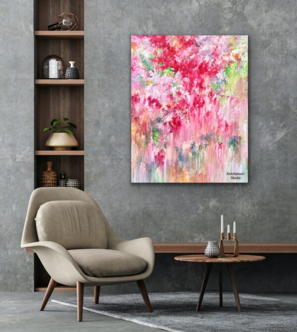 A Dance in the Peony's Garden (100x80cm)